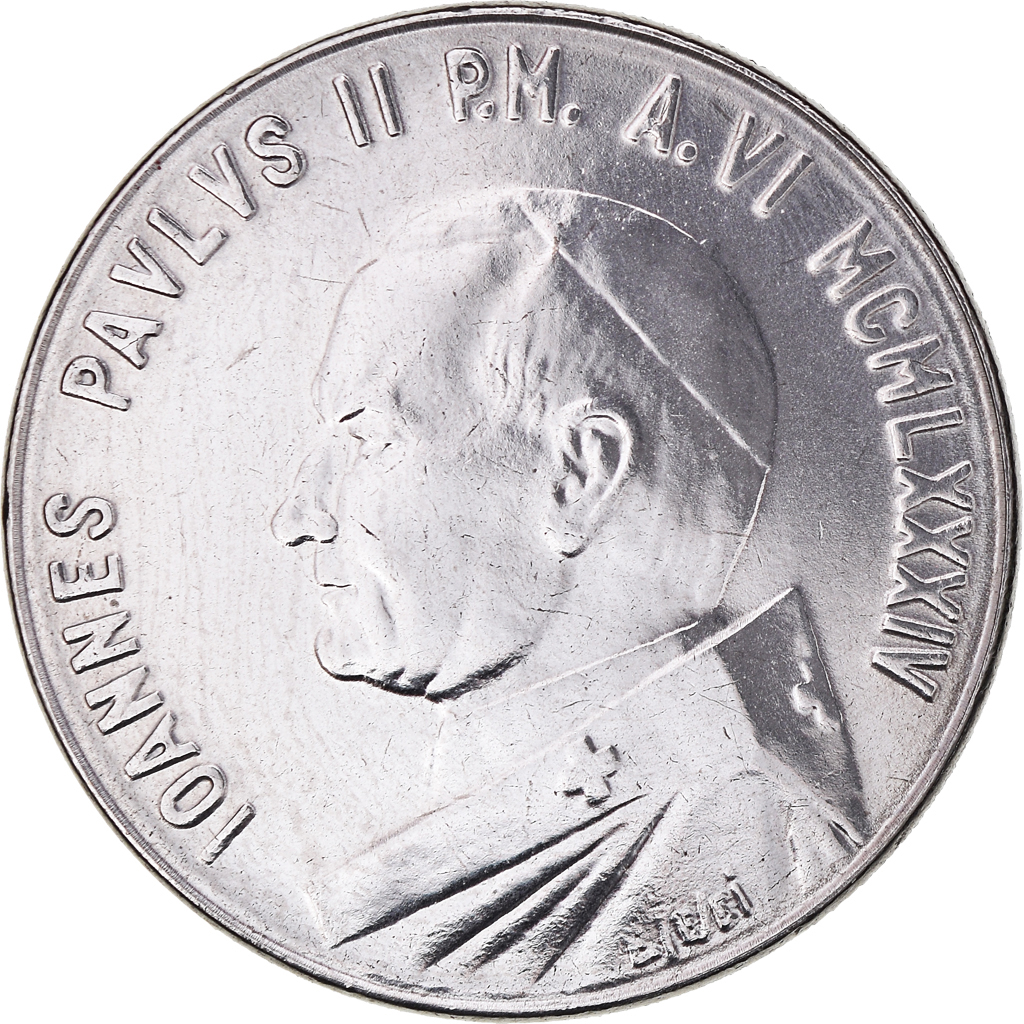 Coin, VATICAN CITY, John Paul II, 100 Lire, 1984, Roma, , Stainless