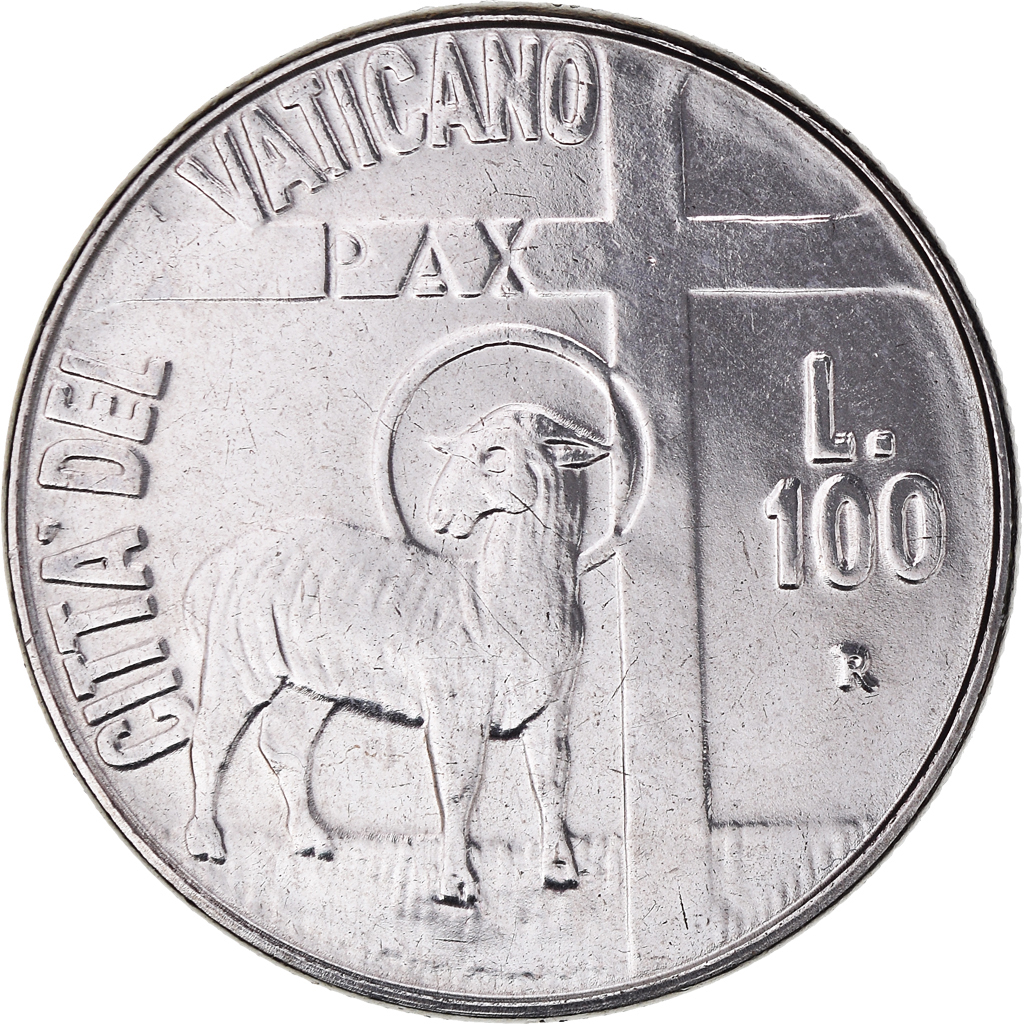 Coin, VATICAN CITY, John Paul II, 100 Lire, 1984, Roma, , Stainless