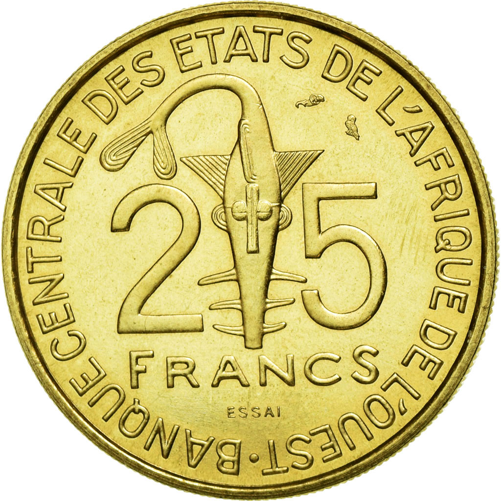 Coin, West African States, 25 Francs, 1970, , Aluminum-Bronze, KM:5