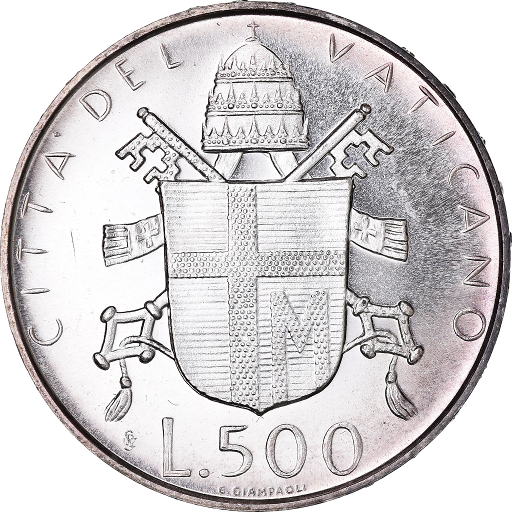 Coin, VATICAN CITY, John Paul II, 500 Lire, 1980, FDC.AN 2, , Silver