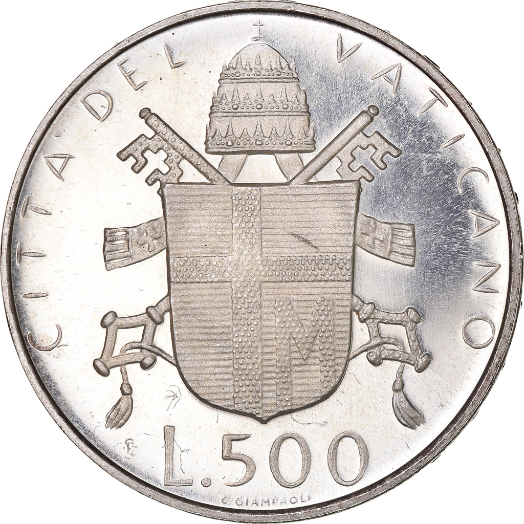 Coin, VATICAN CITY, John Paul II, 500 Lire, 1979, FDC, , Silver, KM:148