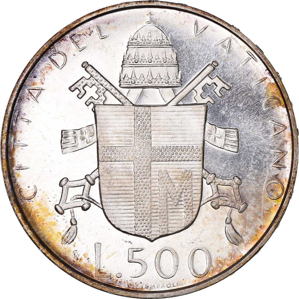 Coin, VATICAN CITY, John Paul II, 500 Lire, 1979, FDC, , Silver, KM:148
