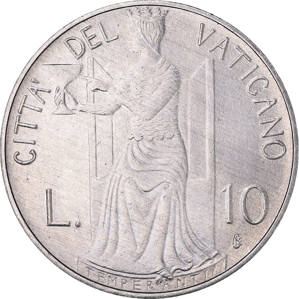 Coin, VATICAN CITY, John Paul II, 10 Lire, 1980, Roma, , Aluminum, KM:143