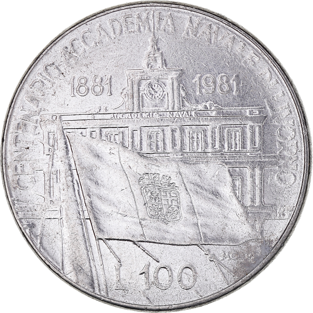 Moneda, Italia, 100 Lire, 1981, Rome, BC+, Acero inoxidable, KM:108