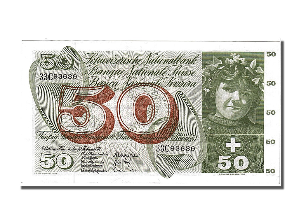 Banknote, Switzerland, 50 Franken, 1971, 1971-02-10, UNC