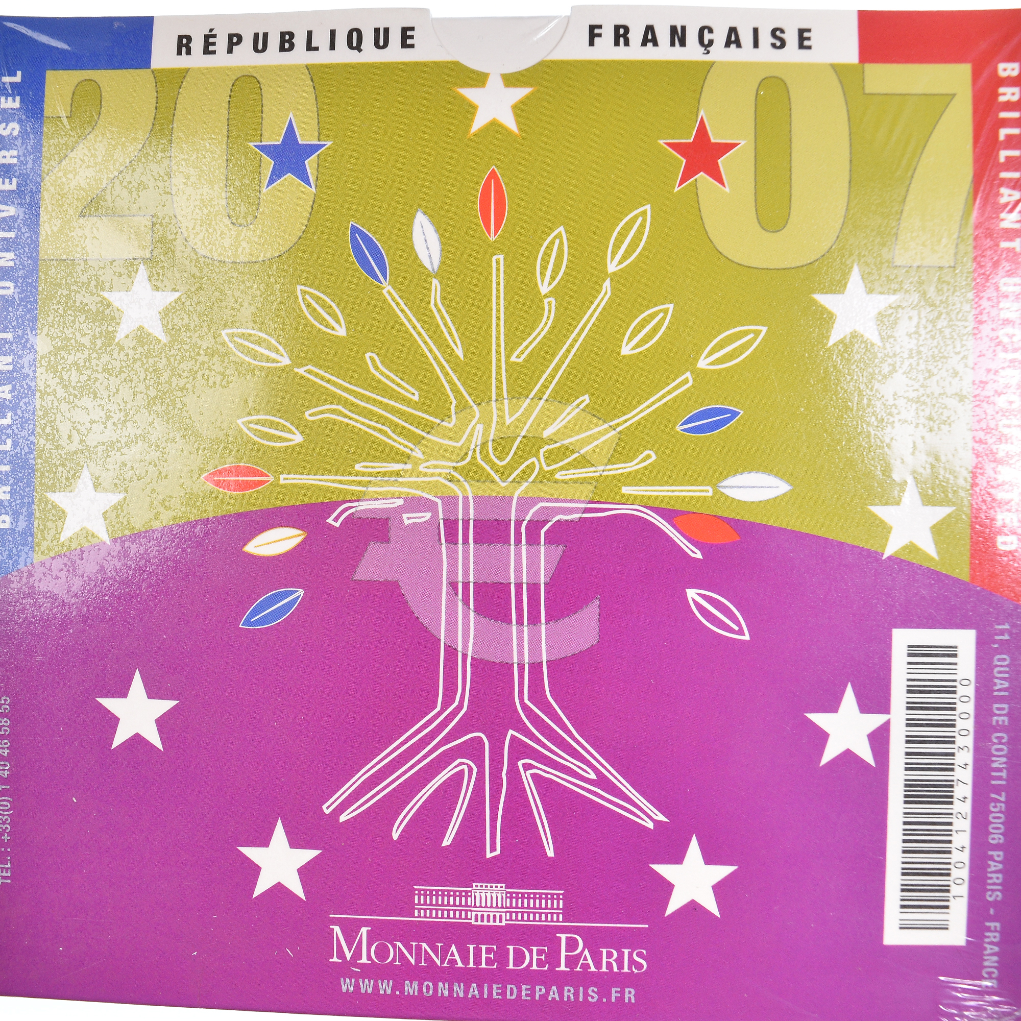 France, Coffret, 2007, Paris, BU, FDC