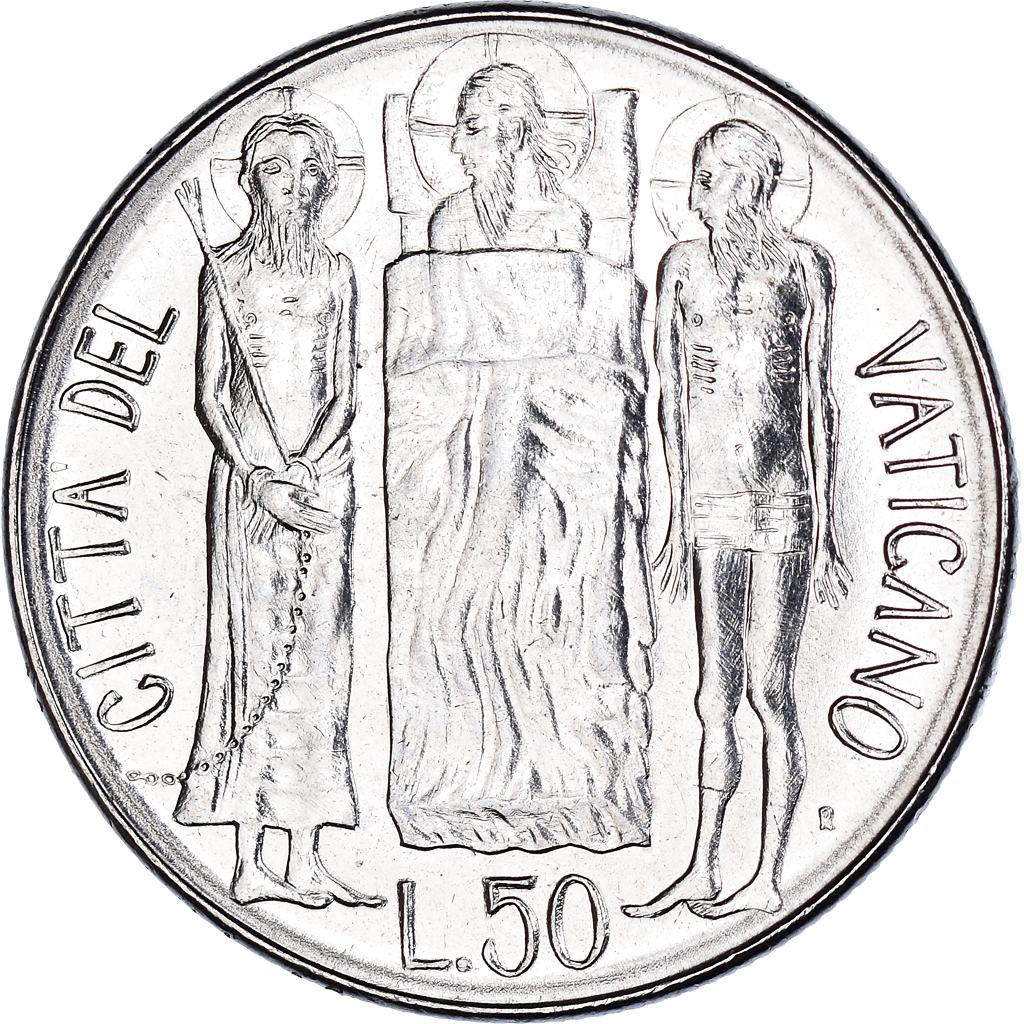 Coin, VATICAN CITY, John Paul II, 50 Lire, 1981, Roma, FDC, , Stainless