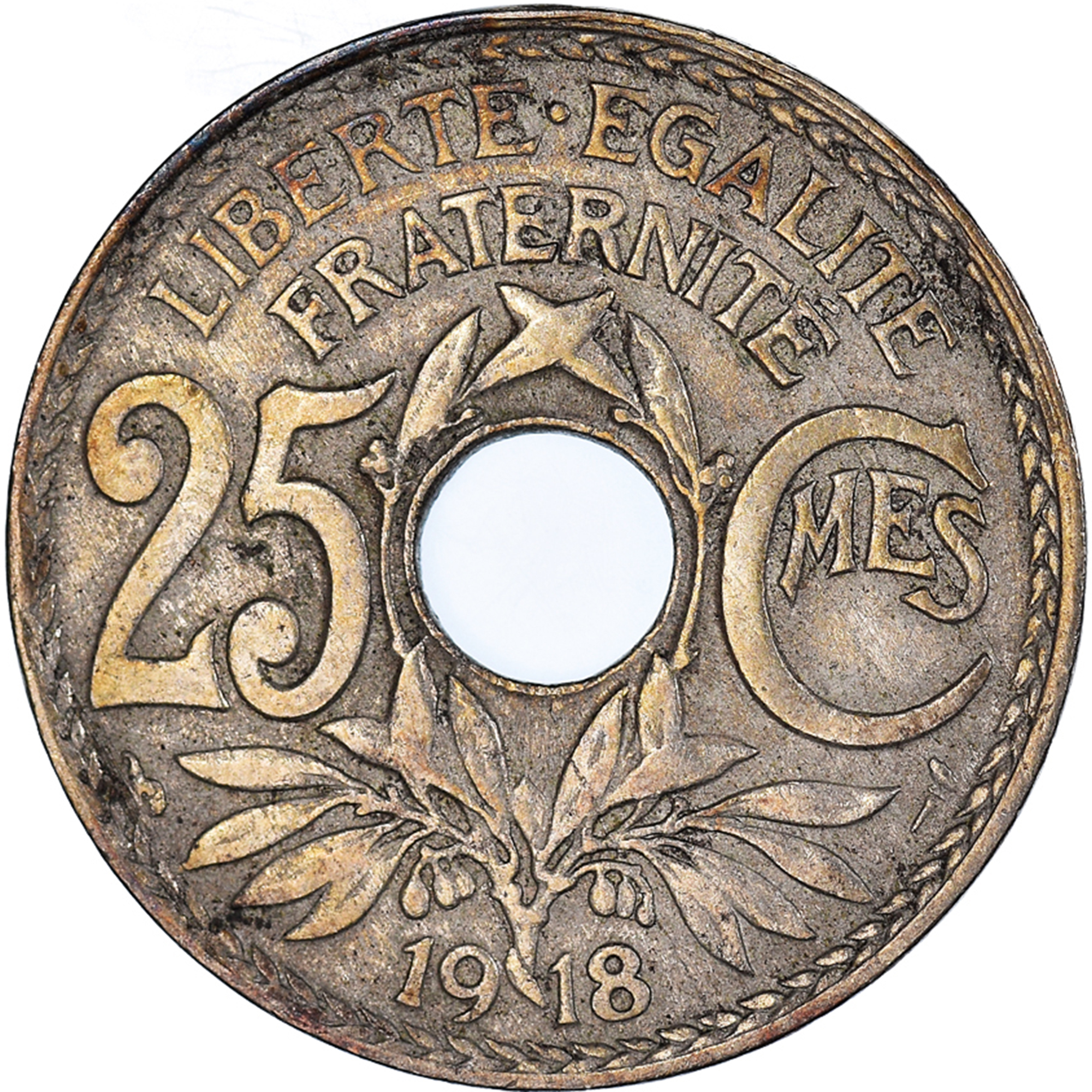Coin, France, Lindauer, 25 Centimes, 1918, , Copper-nickel, KM:867a
