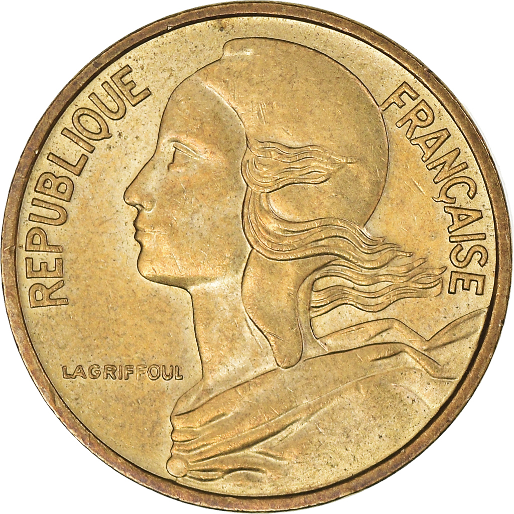 Moneda, Francia, Marianne, 5 Centimes, 1984, Paris, MBC+, Aluminio - bronce