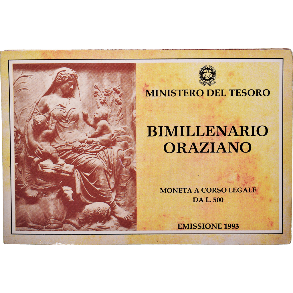 Coin, Italy, 500 Lire, 1993, Rome, FDC, , Silver, KM:156