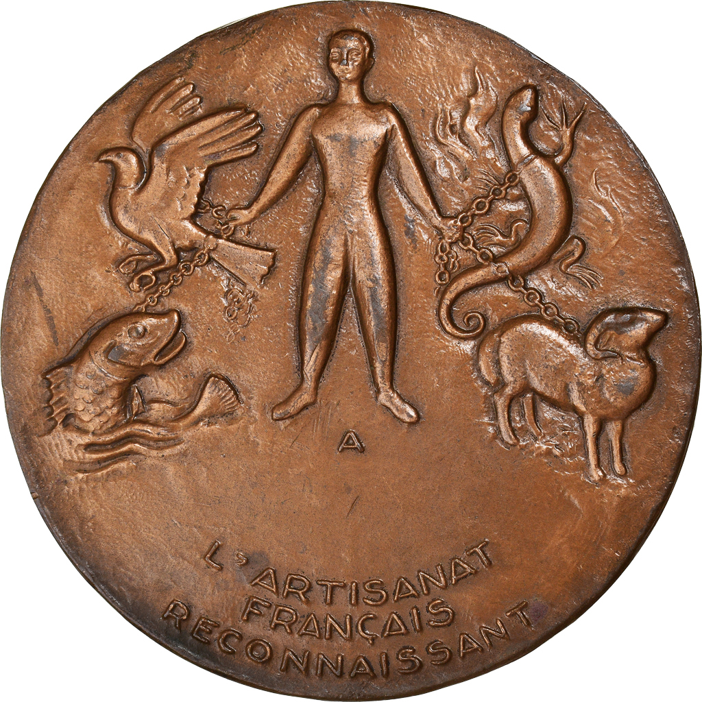 France, Medal, Médaille de récompense, Chambre de métiers de France, 1986