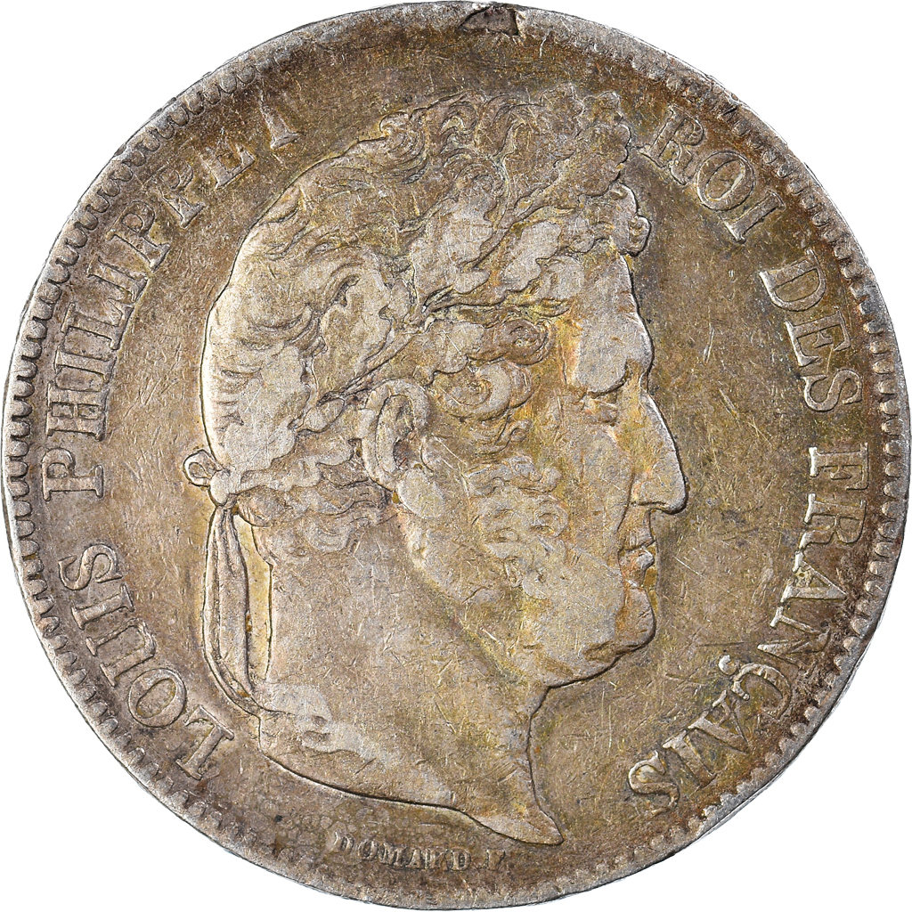 Coin, France, Louis-Philippe, 5 Francs, 1842, Strasbourg, , Silver