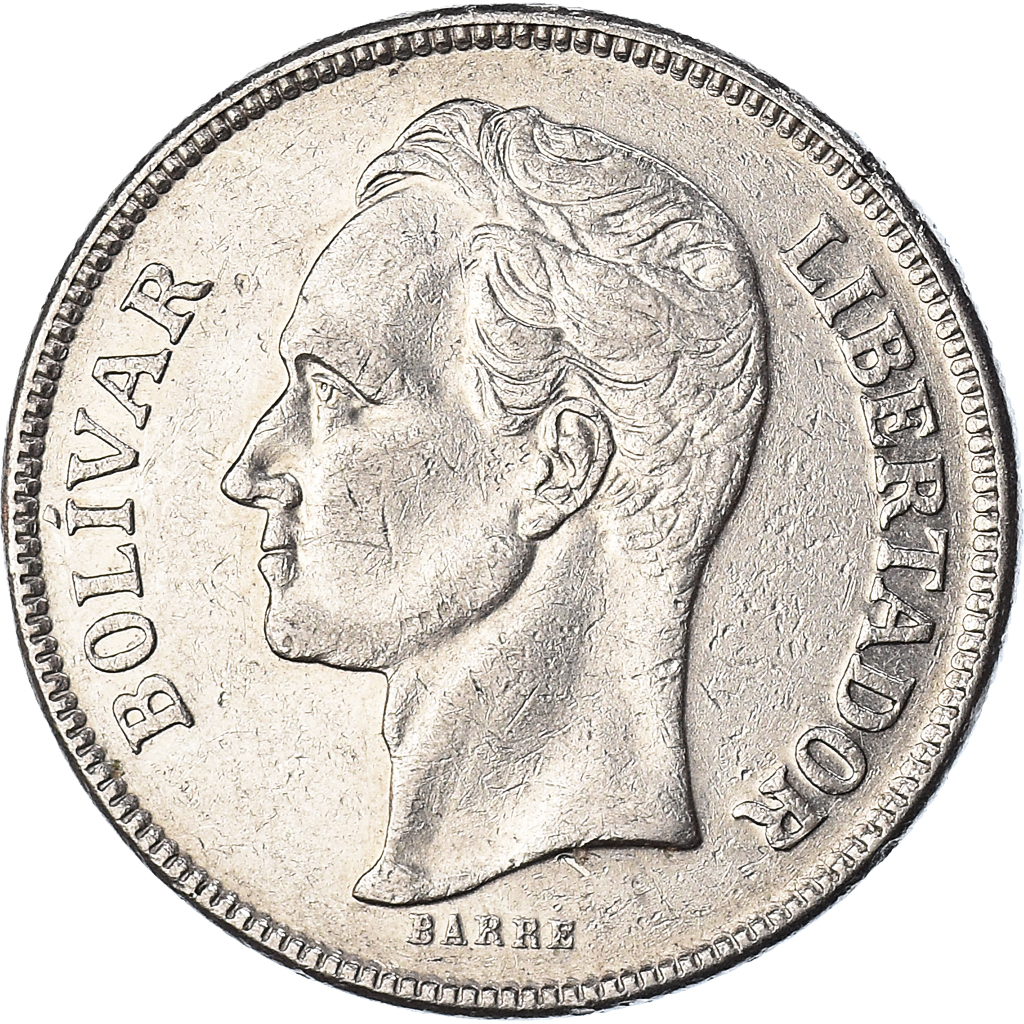 Coin, Venezuela, 5 Bolivares, 1977, , Nickel, KM:53.1