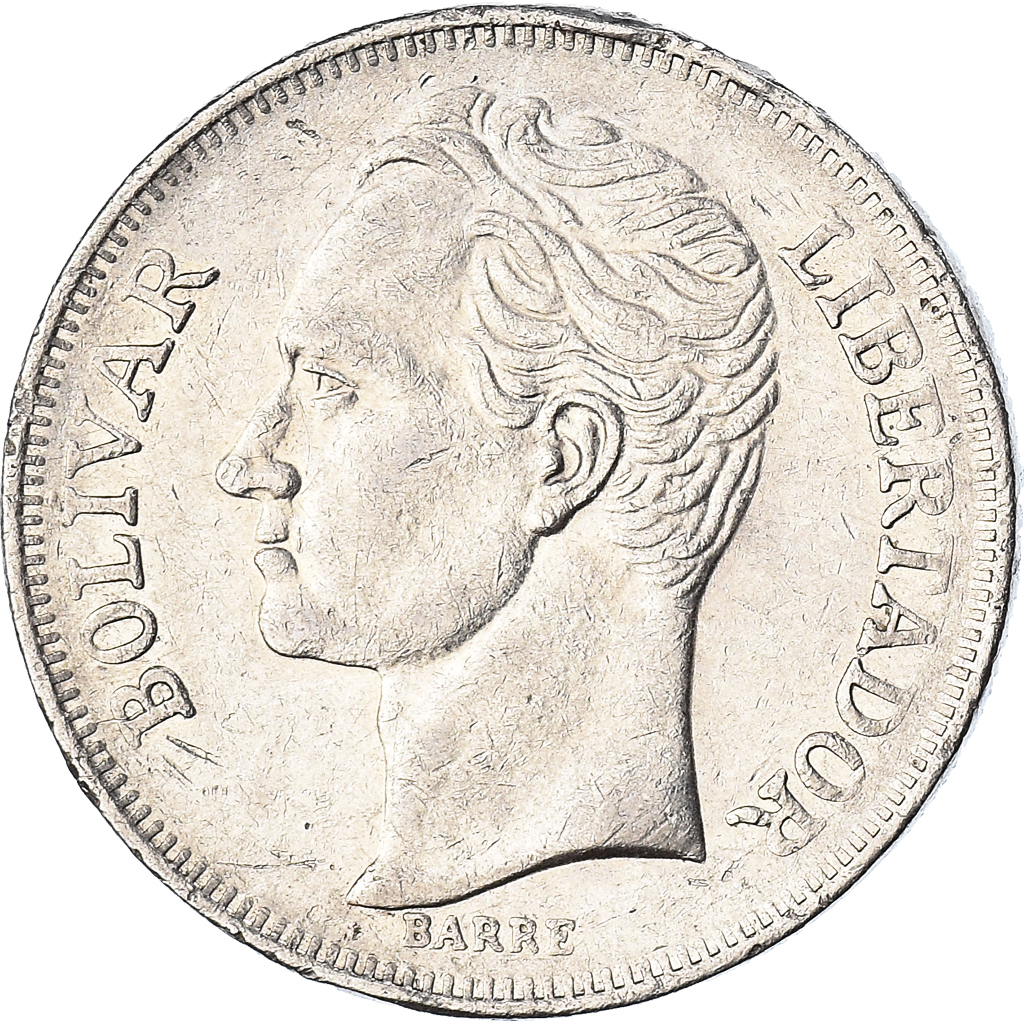 Coin, Venezuela, 5 Bolivares, 1987, , Nickel, KM:53.2