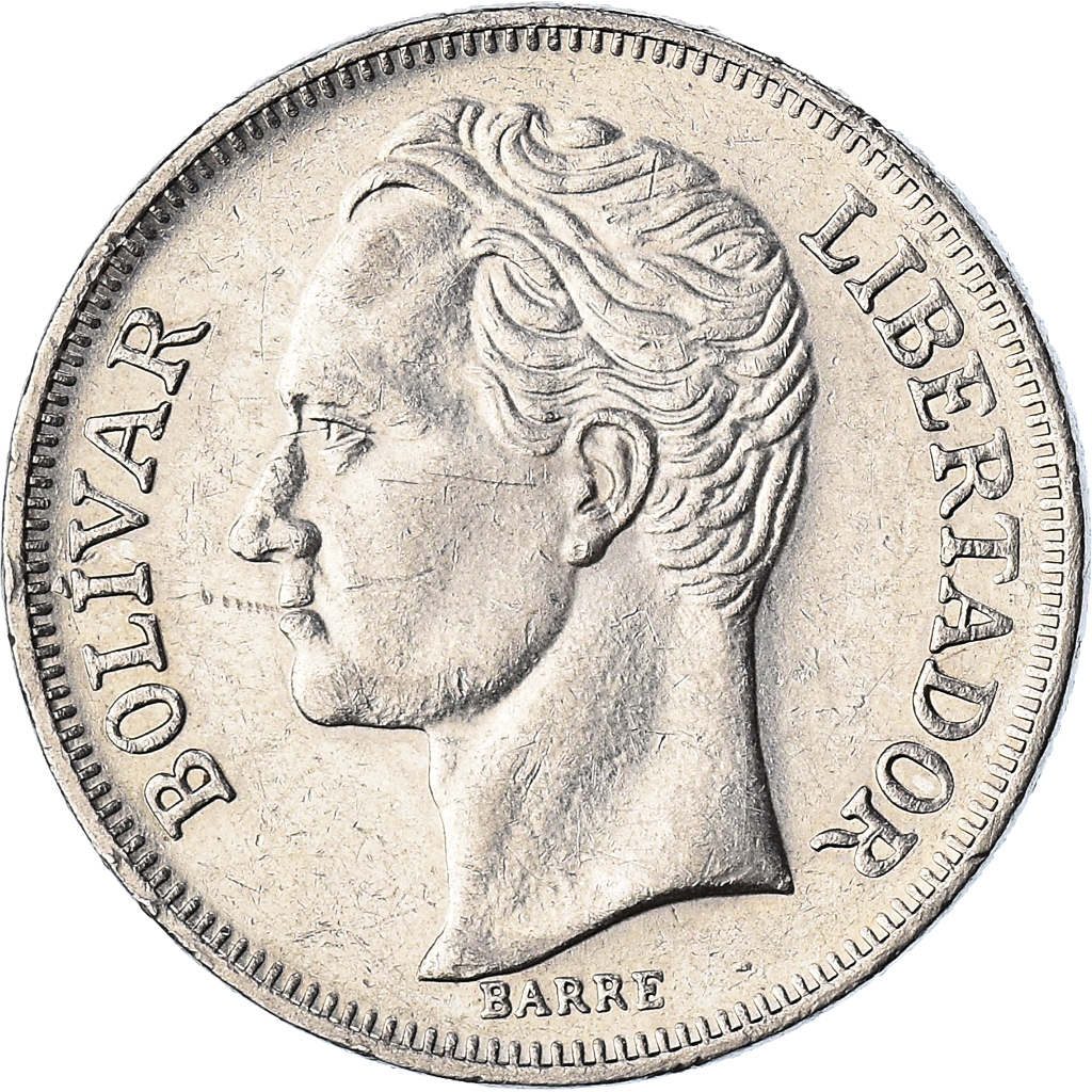Coin, Venezuela, 5 Bolivares, 1987, , Nickel, KM:53.2