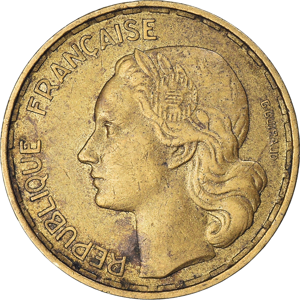 Coin, France, Guiraud, 50 Francs, 1952, Paris, , Aluminum-Bronze