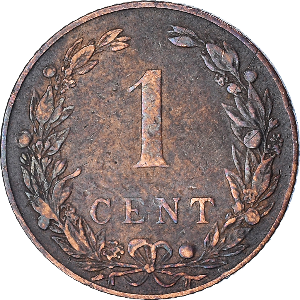 Moneda, Países Bajos, Wilhelmina I, Cent, 1904, BC+, Bronce, KM:132.1