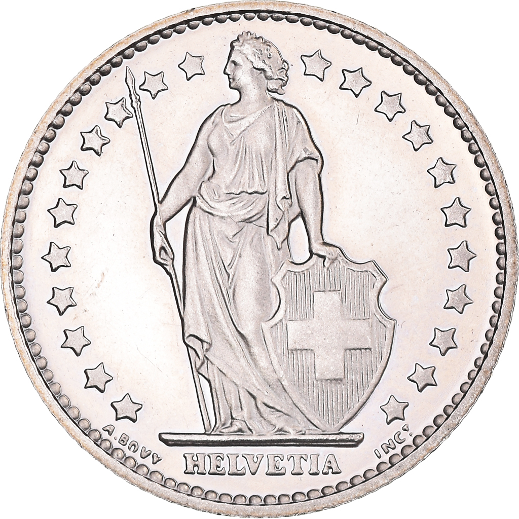 Coin, Switzerland, Franc, 1979, Bern, Proof, , Copper-nickel, KM:24a.1