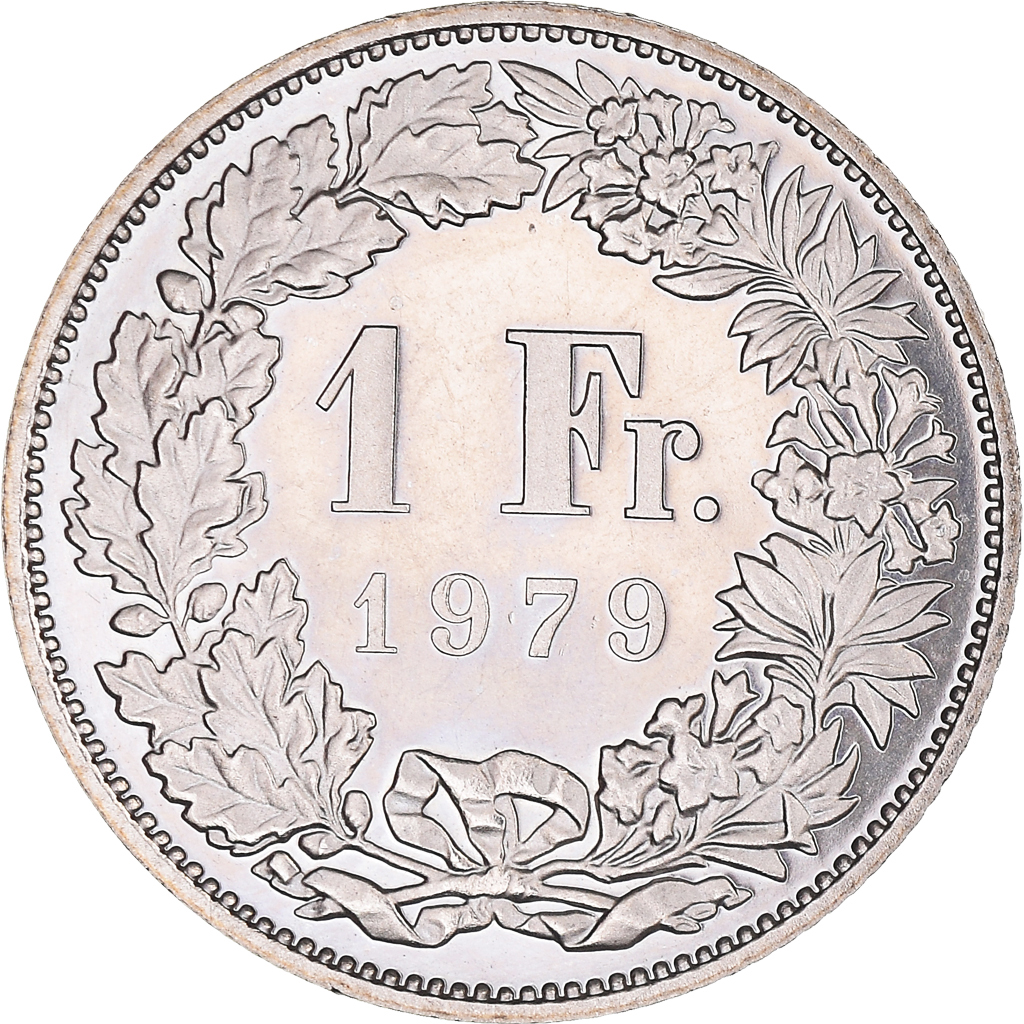 Coin, Switzerland, Franc, 1979, Bern, Proof, , Copper-nickel, KM:24a.1