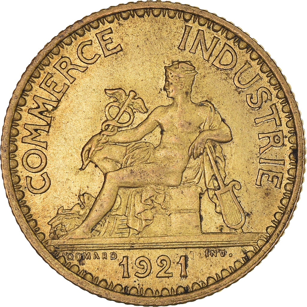 Coin, France, Chambre de commerce, Franc, 1921, Paris, 