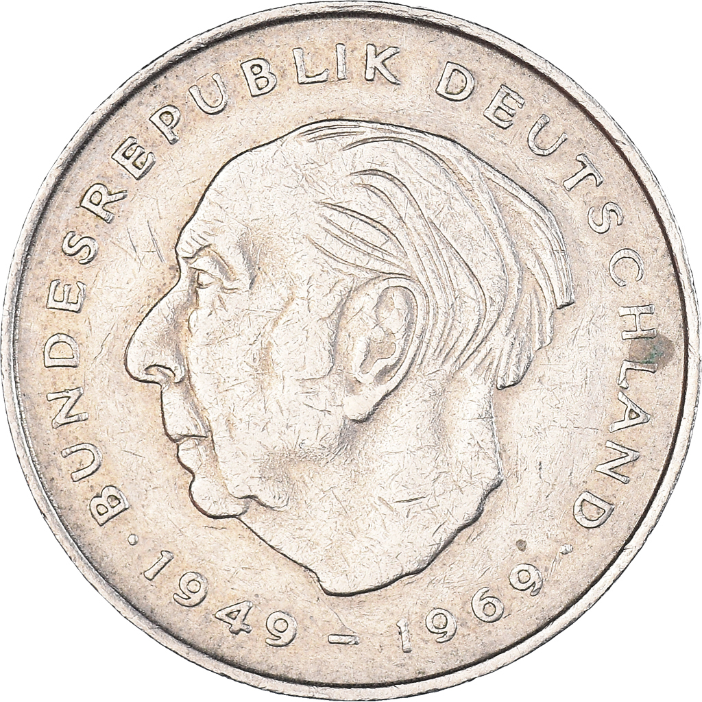 Coin, GERMANY - FEDERAL REPUBLIC, 2 Mark, 1972, Stuttgart, 