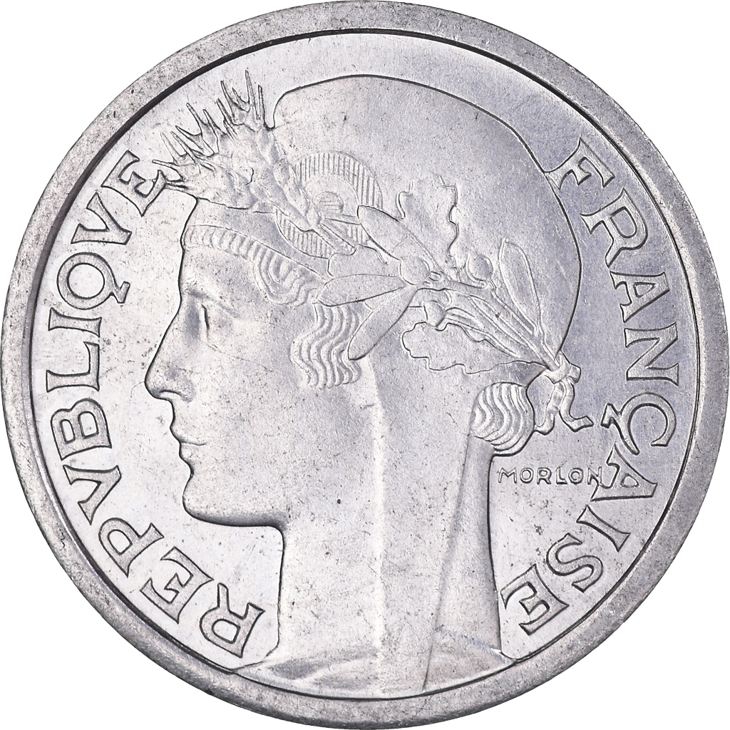 Coin, France, Morlon, Franc, 1957, , Aluminum, KM:885a.1, Gadoury:473b