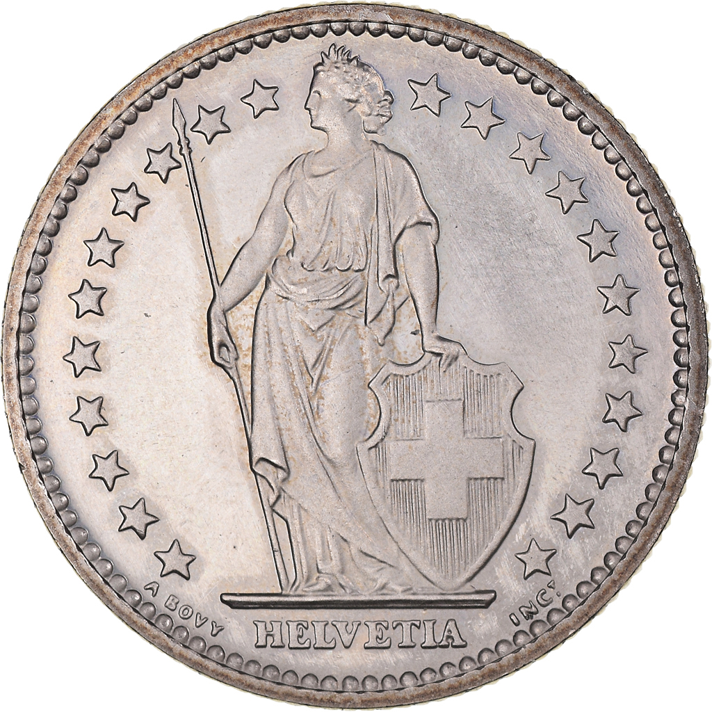 Coin, Switzerland, 2 Francs, 1979, Bern, Proof, , Copper-nickel, KM:21a.1