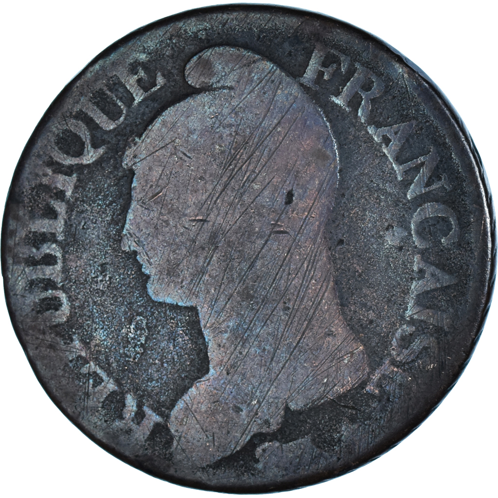 Monnaie France - Dupré Essai - 5 centimes - Refrappe - PCGS SP 62 BN - Thomas Numismatics