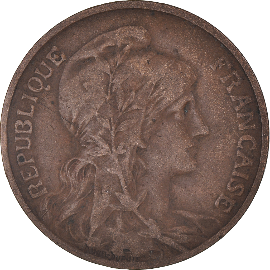 Moneda, Francia, Dupuis, 10 Centimes, 1911, Paris, MBC, Bronce, KM:843