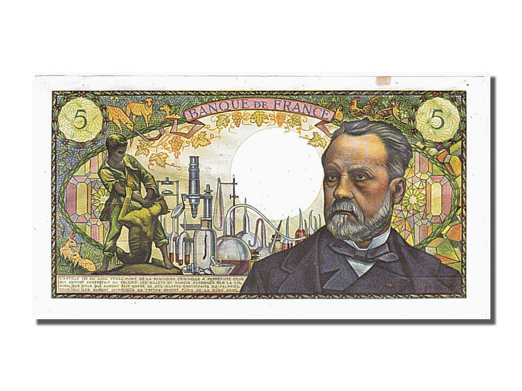 Banknote, France, 5 Francs, 5 F 1966-1970 ''Pasteur'', 1966, 1966-07-07
