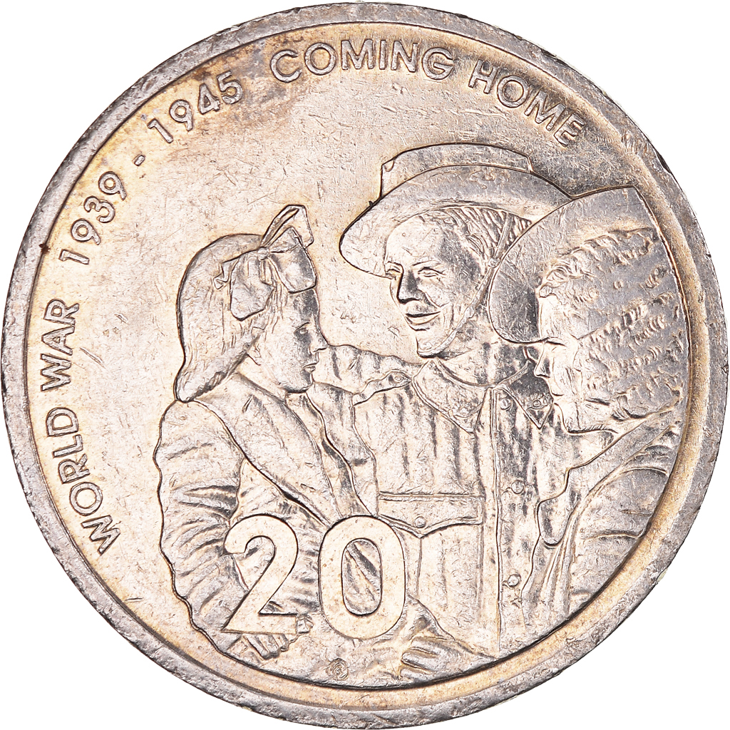 Coin, Australia, Elizabeth II, 20 Cents, 2005, Royal Australian Mint,