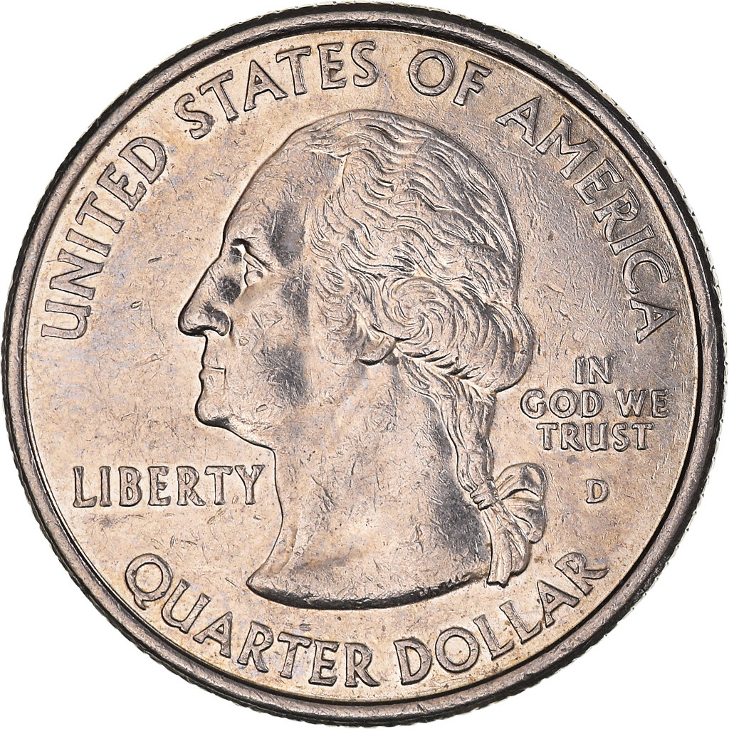 Moneda, Estados Unidos, Kentucky, Quarter, 2001, U.S. Mint, Denver, EBC, Cobre -