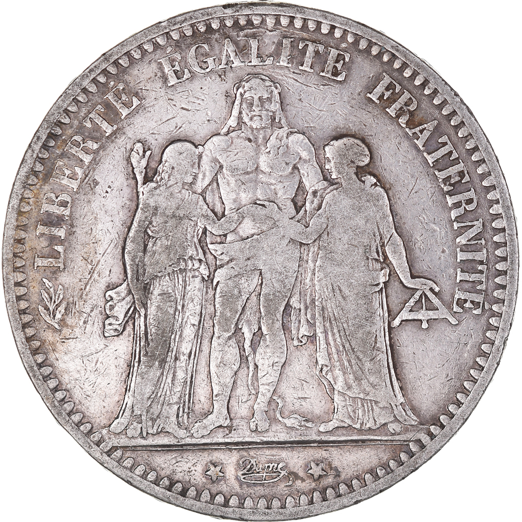 Coin, France, Hercule, 5 Francs, 1873, Paris, , Silver, KM:820.1