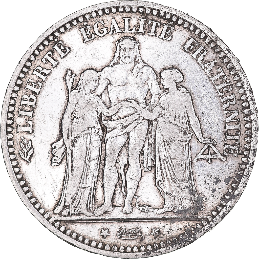 Coin, France, Hercule, 5 Francs, 1873, Paris, , Silver, KM:820.1