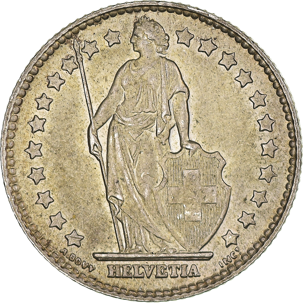 Coin, Switzerland, Franc, 1962, Bern, , Silver, KM:24