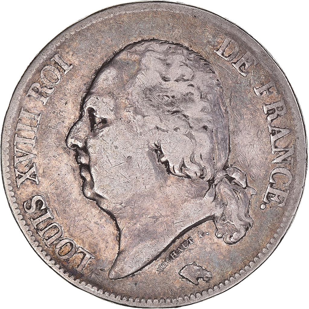 Coin, France, Louis XVIII, 5 Francs, 1822, Paris, , Silver, KM:711.1