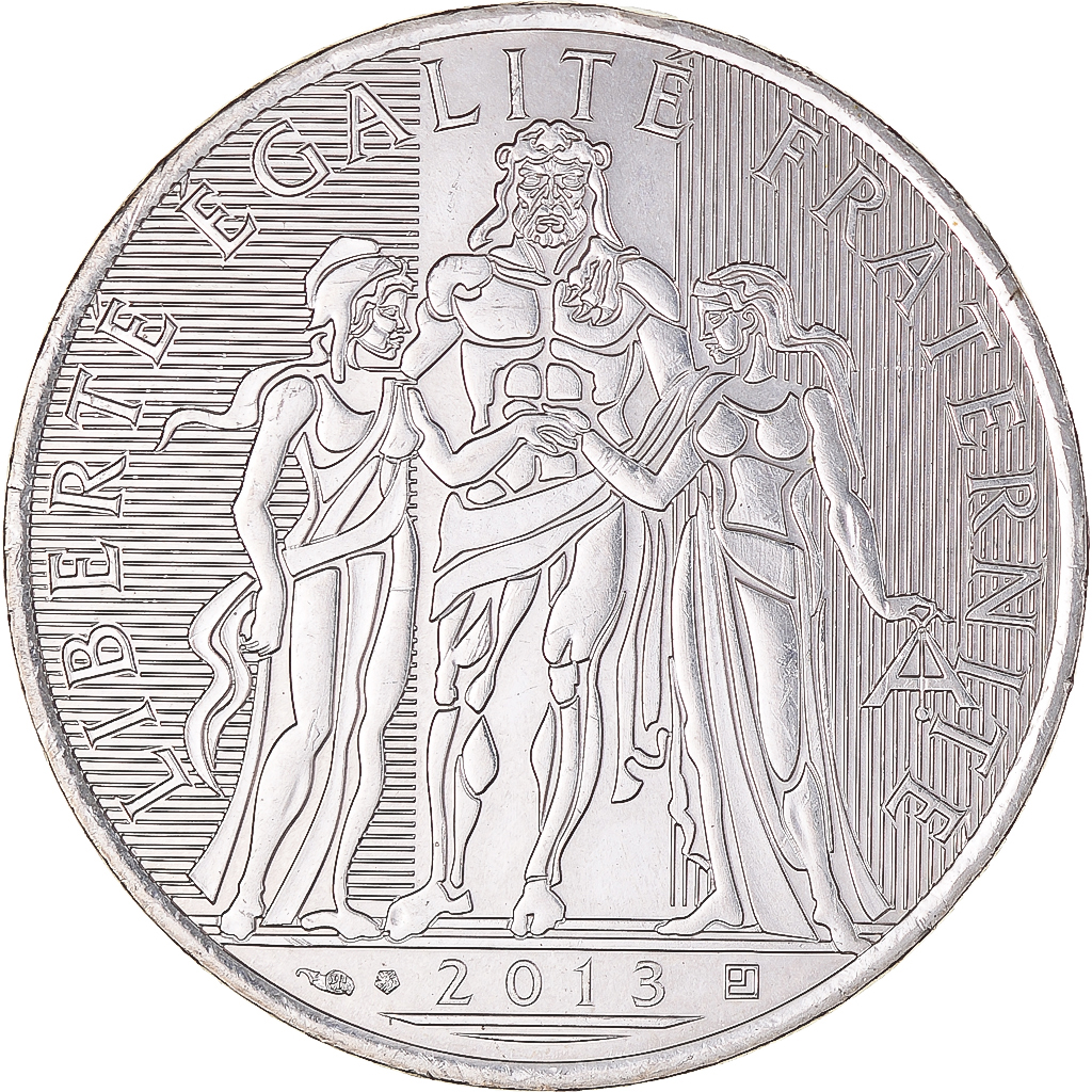 France, 10 Euro, 2013, Paris, Hercule, , Silver, Gadoury:EU590, KM:2073