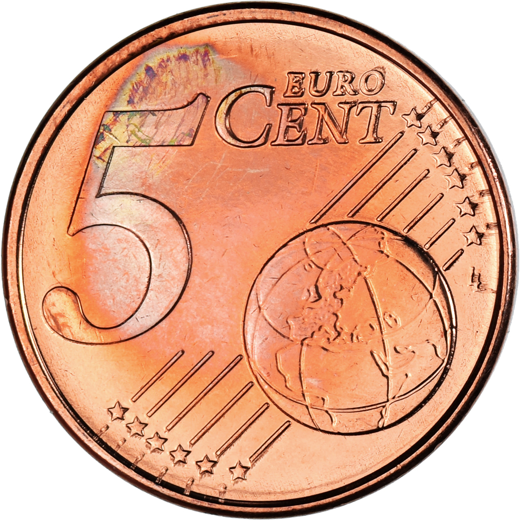 [#1044062] Griechenland, 5 Euro Cent, 2009, Athens, VZ, Copper Plated Steel, KM: