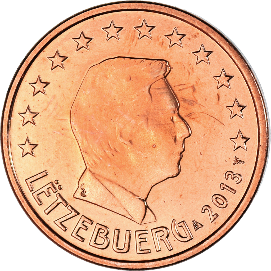 [#1044078] Luxemburg, 5 Euro Cent, 2013, VZ, Copper Plated Steel, KM:77