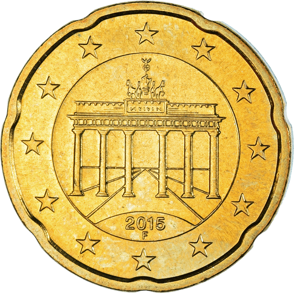 [#1044136] Bundesrepublik Deutschland, 20 Euro Cent, 2015, Stuttgart, VZ, Messin