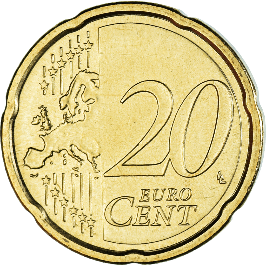 Vatikanstadt, 20 Euro Cent, 2010, Rome, VZ, Messing, KM:386