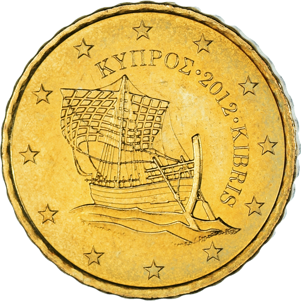 Cyprus, 10 Euro Cent, 2012, , Brass, KM:81