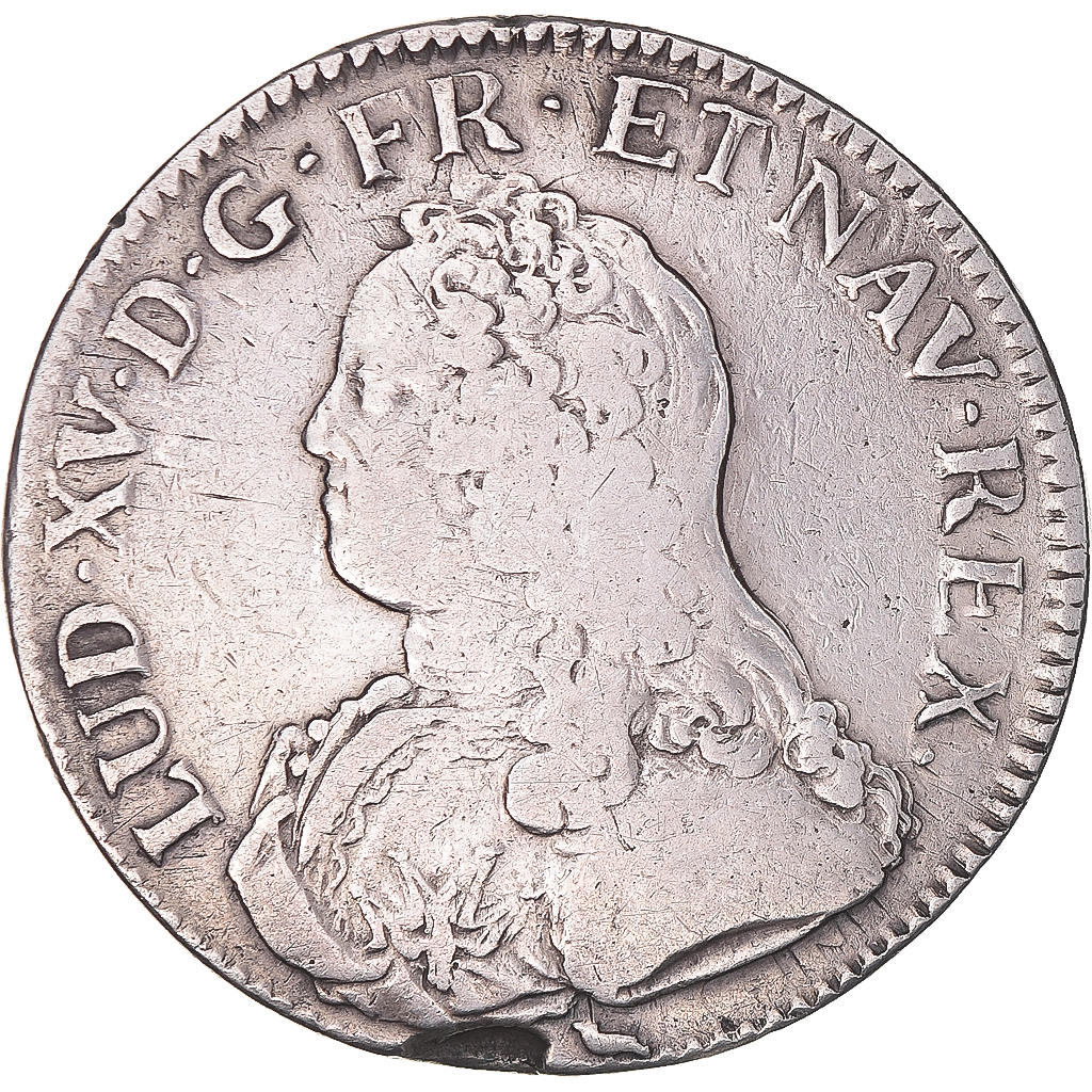 Coin, France, Louis XV, Ecu aux branches d'olivier, 1730, Bourges, 