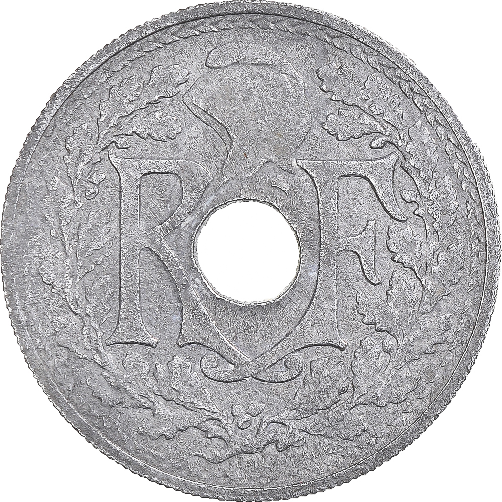 Coin, France, Lindauer, 20 Centimes, 1946, Beaumont - Le Roger, Very rare