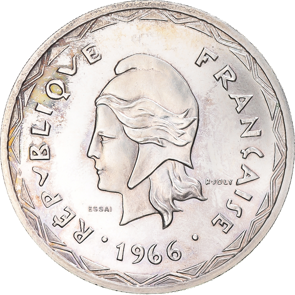 Coin, New Hebrides, 100 Francs, 1966, Paris, Proof, , Silver, KM:E1