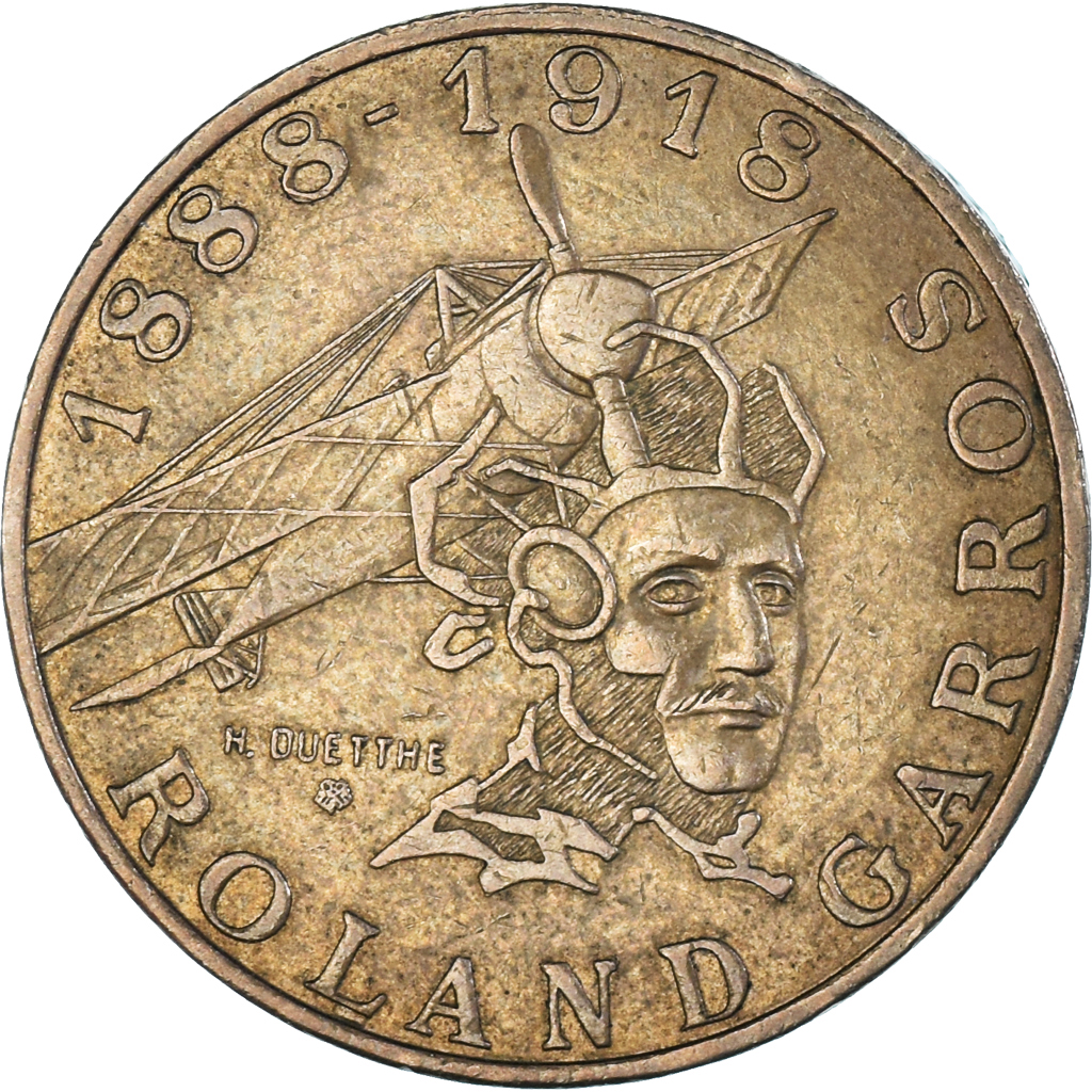 Coin, France, Roland Garros, 10 Francs, 1988, Tranche A, 