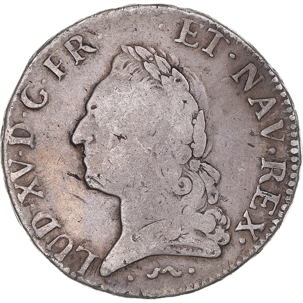 Coin, France, Louis XV, Écu à la vieille tête, Ecu, 1772, Montpellier