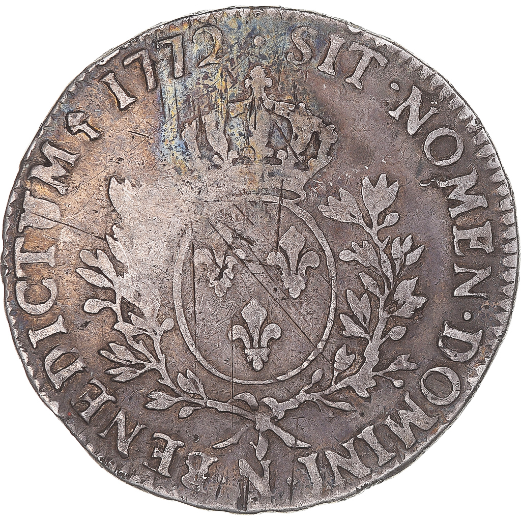 Coin, France, Louis XV, Écu à la vieille tête, Ecu, 1772, Montpellier