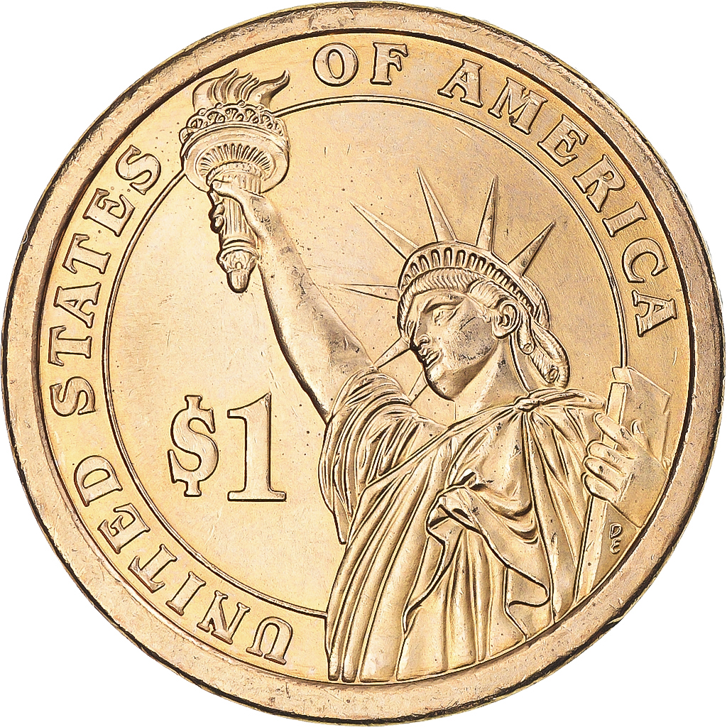 Coin, United States, James Monroe, Dollar, 2008, U.S. Mint, Philadelphia