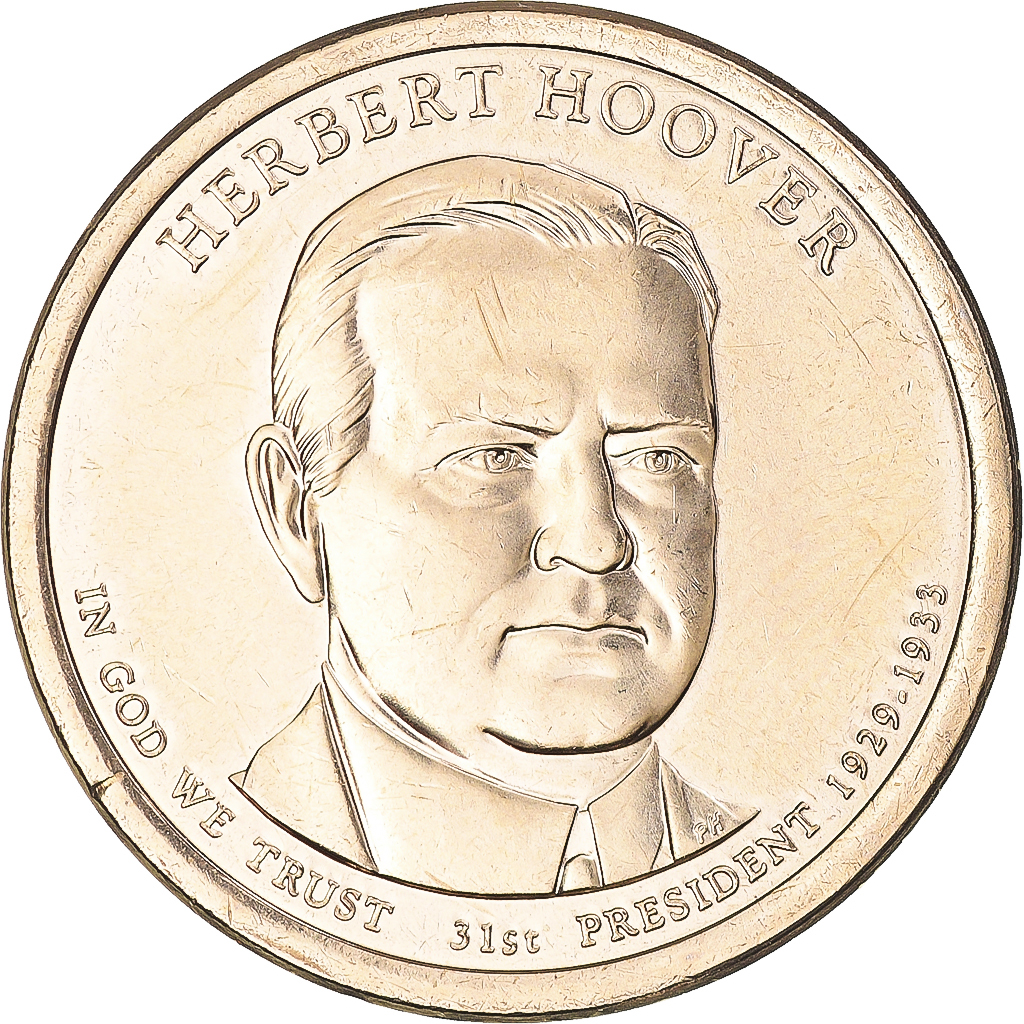 Coin, United States, Herbert Hoover, Dollar, 2014, Denver, 